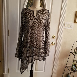 Marc Bouwer 2 Piece Top Set Assymetrical Hemline